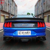 Diffuseur arrière en fibre de carbone Z-ART 2018+ pour Mustang, lèvre arrière en fibre de carbone pour Mustang, kit carrosserie, accessoires de voiture