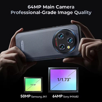   WP35 Pro 6.6" 12GB+512GB 32MP+64MP 11000mAh Cargador Rápido de 33W Doble SIM Android NFC Versión Global Teléfono Móvil Resistente