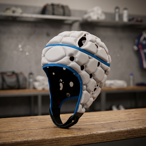 Cascos de Rugby Deportivos Dobles Ajustables de PU Unisex con Servicio OEM, Equipo Deportivo de Moda - Product Image 3