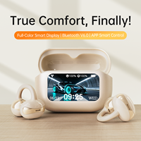 Offre Spéciale – Écouteurs intra-auriculaires intelligents à clip d'oreille, modèle exclusif, Bluetooth 6.0 AB5656C, transducteur 10 mm HiFi, fonction Localiser, pour le sport, les trajets quotidiens et le bureau