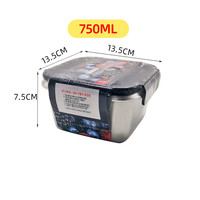 Boîte Repas Isotherme en Acier Inoxydable 500ml, Pot Sous Vide 24 Heures pour Garde-Manger, Conteneur Alimentaire