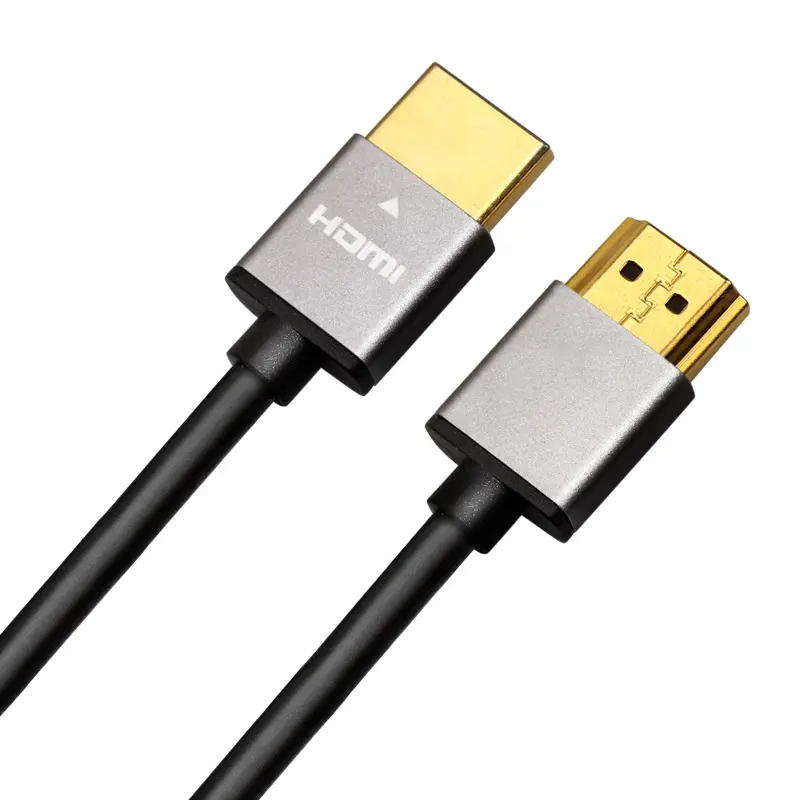 High Speed 1M 2 Meters 18Gbps 36 Awg Uhd Hdtv Male To Male Extender Ultra Slim Computer 4K Hdmi Cable Cabo