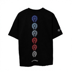 High-quality Spring/Summer Classic Printed Knitted <b>T</b>-<b>Shirt</b> <b>Mushroom</b> Cross Design 100% Cotton 220 Grams Loose Breathable <b>Shirts</b> - Product Image 2