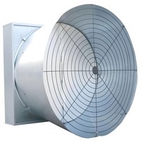Zuverlässiger elektrischer Wandventilator mit Doppelkugellager und Edelstahlflügeln für Geflügelställe und Lagerhallen