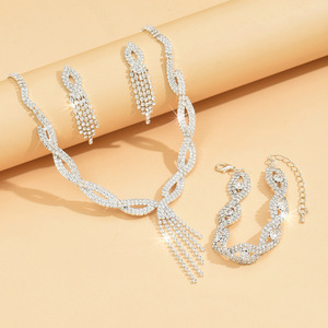 Joyería de Boda Estilo Europeo y Americano - Set Nupcial de 3 Piezas, Accesorios al por Mayor - Product Image 4