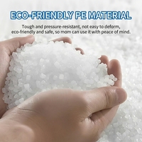 Ensemble toboggan et balançoire pour bébé en PE écologique non toxique, facile à installer, pliable, certifié CE EN71, aire de jeux intérieure