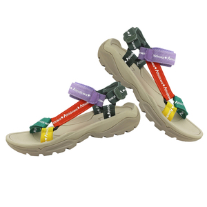 Sepatu Pria Warna-warni Musim Panas 2026 GRS Custom, Sandal Pantai Kasual Ringan dan Lembut untuk Balita dan Bayi, Sandal Velcro Ujung Terbuka - Product Image 3