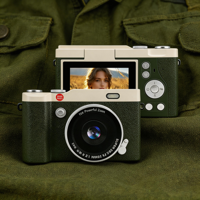 Children Digital Camera 48MP Photography Video Recorder Portable Compact Mini Camera Autofocus Outdoor for Kids Gift