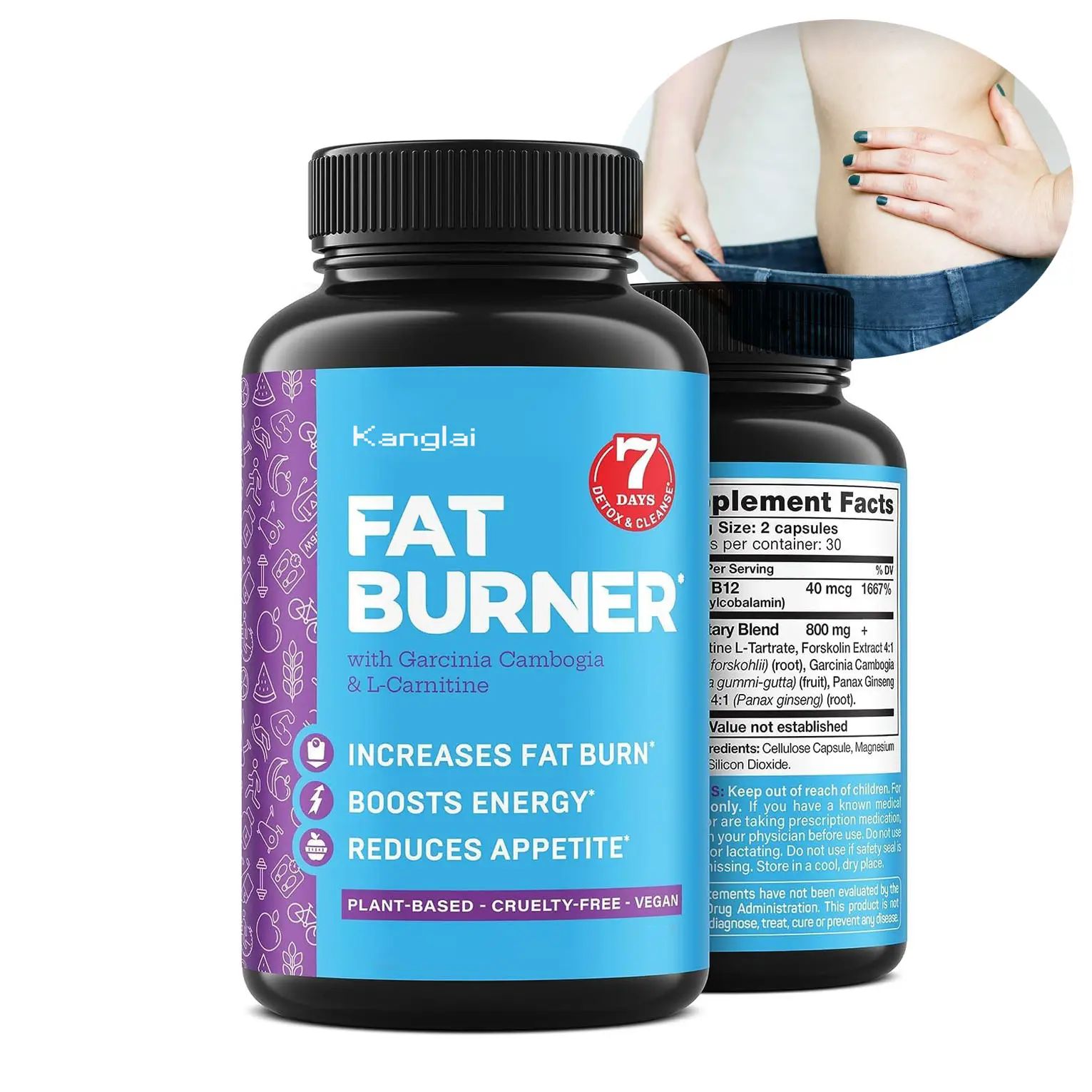 Natural Herbal Weight Loss Supplements Private Label Burn Diet 7 Days Fat Burner Slimming Capsules