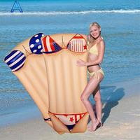 Matelas gonflable flottant en PVC pour piscine, jouet publicitaire promotionnel