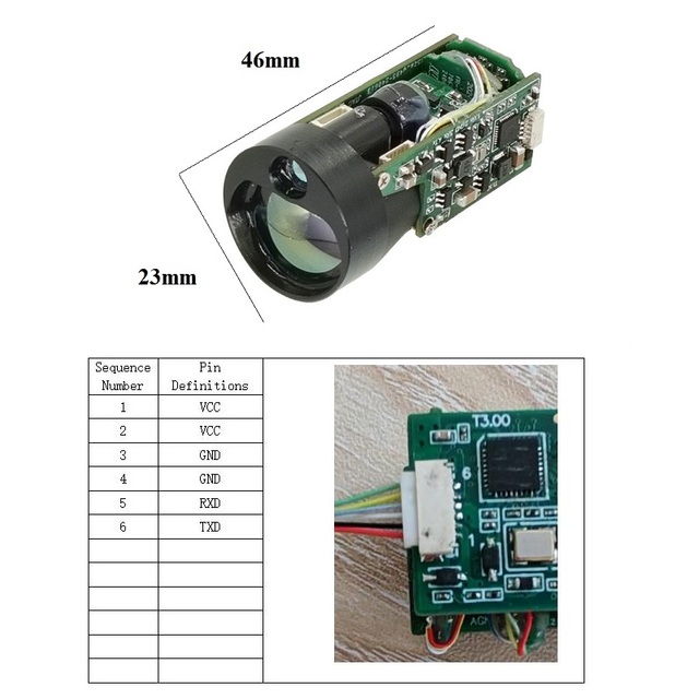 Drone Laser Distance Sensor 1000m Arduino TTL Industrial Lidar Distance Sensor