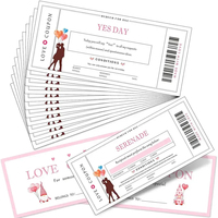 Bon de billet d'entrée pour vol de parc de concert de films imprimé sur mesure Étiquettes d'admission en papier offset Billets à prix réduit