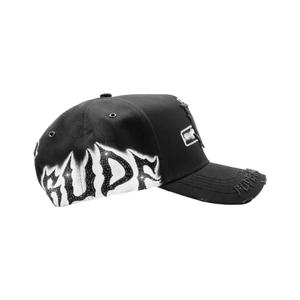 Gorra de béisbol de 5 paneles de gamuza Dobby Sombrero G5 con bordado de 'R' cruzado y diseño de letras - Gorro unisex para adultos de Halloween - Product Image 4