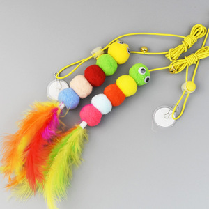 Feather Caterpillar <b>Cat</b> <b>Toy</b> Plush Hanging Boredom Buster <b>Interactive</b> Pet <b>Toy</b> - Product Image 4