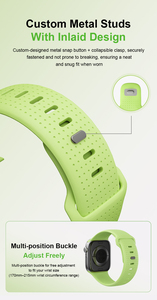 <span class=keywords><strong>Correa</strong></span> de Reloj de Fluororubber Luminosa y Versátil con Hebilla Magnética, Uso Diario sin Esfuerzo, Deportiva, Transpirable y a la Moda - Product Image 5