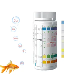 ชุดทดสอบน้ำในบ่อปลา,แถบทดสอบน้ำตู้ปลาถังน้ำจืด6in1fish