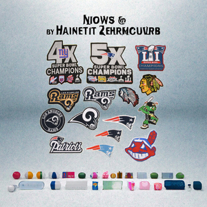 Patchs thermocollants sportifs en tissu faits à la main, broderie universitaire de football écologique pour casquettes - Product Image 3