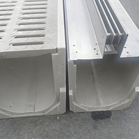 Canal de drainage en plastique en forme de U, haute résistance, couleur personnalisée, pour les projets de construction extérieure, les routes et l'utilisation en jardin