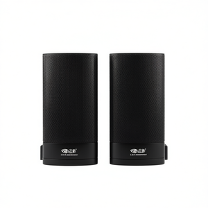 Computer Speaker Set Black 2.0 <b>Stereo</b> Desktop Audio <b>System</b> For Pc Laptop - Product Image 2