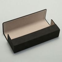 Boîte à lunettes carrée rigide résistante à la pression, personnalisable avec logo, pour hommes et femmes, en cuir PU coloré
