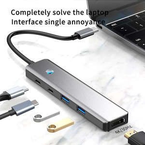 Station d'accueil USB 3.0 multifonctionnelle 8-en-1 4K 30Hz avec port HDMI, TF/SD, PD100W, adaptateur USB/C Type 3.0, hub USB C pour ordinateur portable - Product Image 3