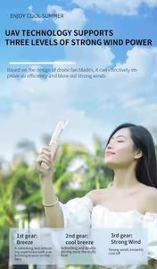 3 in 1 <b>Mini</b> Air Cooling <b>Fan</b> Outdoor Handheld <b>Fan</b> <b>USB</b> Rechargeable Pocket Portable Foldable <b>Mini</b> <b>Fan</b> - Product Image 4