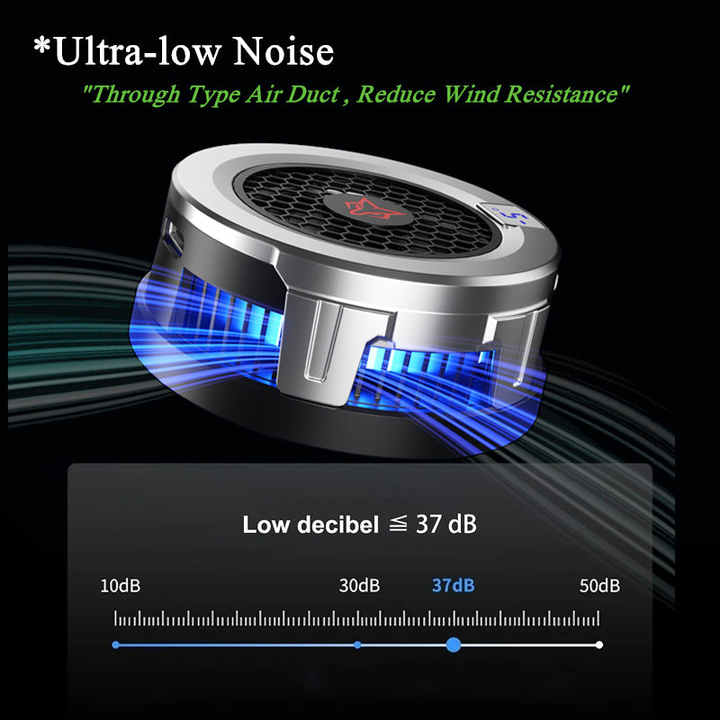 Sarafox B7 AI Temperature Control  Mobile Cooling Fan for Gaming Fast Cooler RGB Fan Magnetic Freeze Cooling Fan