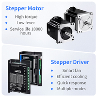 Hybrid Nema 17 23 34 42 57 Driver pengontrol dengan Loop tertutup Motor mikro CNC mesin ukir Nema34 Motor Stepper Kit