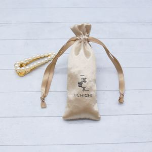 Fabric <b>Bags</b> Packaging Drawstring Gift Dust Customized Luxury Pouch <b>Bag</b> <b>Small</b> Satin Drawstring Pouch - Product Image 4