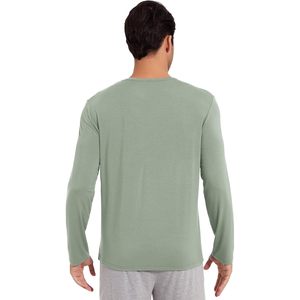 ขายส่งเสื้อยืดคอกลมแขนยาวผู้ชายสีเขียวจัสมิน X-Large ชุดนอน - Product Image 5