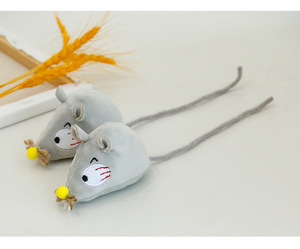 Suministros de burlas para gatos, cola larga, pequeño ratón gordito, gato, juguetes de menta, gato, ratón de peluche, juguetes, suministros para mascotas - Product Image 1