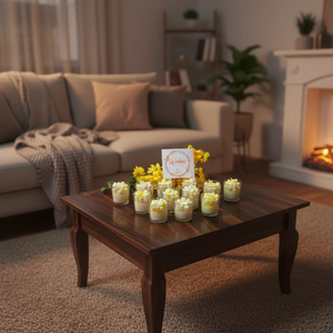 Vela de Cera de Soja con Aroma a Palomitas de Maíz, Estilo Postre, Hecha a Mano, Fragancia Floral para Decoración del Hogar, Regalo, Proveedor al por Mayor, Navidad, Pascua, Diwali - Product Image 1