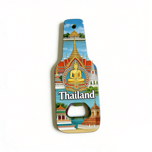 Nouveau design, ouvre-bouteille aimanté pour réfrigérateur, souvenir de ville personnalisé, Valladolid, Valence, Turquie, Sicile - Product Image 6