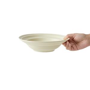 Assiette plate en céramique pour repas d'hôtel, vaisselle créative style INS, compatible micro-ondes, marque Xinwee, modèle XW-61, Lucerne sous glaçure - Product Image 5