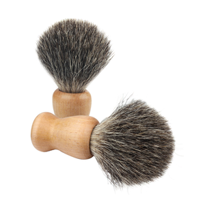 Brosse à barbe de luxe personnalisée avec logo, poils doux véganes, outil de <span class=keywords><strong>rasage</strong></span> en bois pour la marque de soins pour hommes - Product Image 6