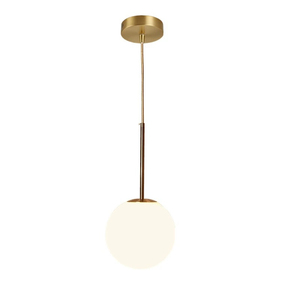 Lampe suspendue en verre minimaliste moderne pour chambre à coucher, salle à manger, bar, café, îlot de cuisine, globe rond suspendu - Product Image 1