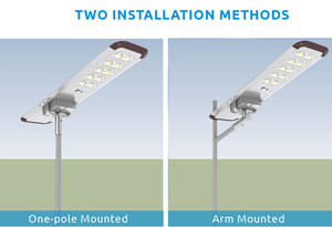 Lampadaires LED solaires étanches 20W 30W 40W 60W 80 90W 100W 120W en aluminium de haute qualité à bon <span class=keywords><strong>prix</strong></span> de gros - Product Image 5