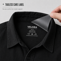 Étiquette de lavage personnalisée en PET imprimée par transfert thermique, étiquette d'entretien des vêtements, douce, lavable, faible MOQ, vente en gros