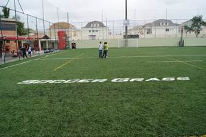 Césped Sintético de 40 mm para <span class=keywords><strong>Cancha</strong></span> de Baloncesto al Aire Libre, Protección UV, Césped Artificial, Alfombra Verde, Césped para Fútbol - Product Image 4