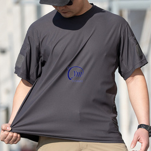 Camiseta Táctica de Manga Corta para Hombre, Transpirable y de Secado Rápido para Entrenamiento al Aire Libre, Marca YUEMAI, Venta al Por Mayor - Product Image 2