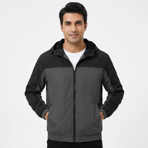 Breathable Winter Hooded Reversible Windbreaker <b>Jacket</b> for <b>Men</b> - Product Image 1