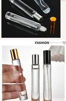 Fond épais Vintage 10 ml Mini Rond Clair Rechargeable Bouteilles De Parfum 10 ml Échantillon De Qualité Verre Parfum Décants