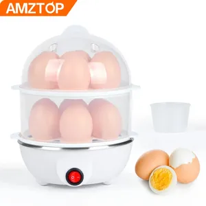 Caldeira elétrica Easy 7 para ovos, dupla camada multifuncional com bandeja