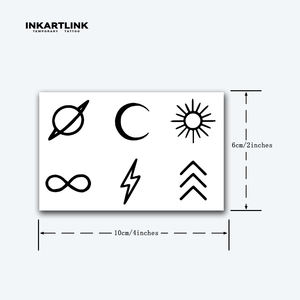 รอยสักกึ่งถาวรสำหรับผู้ชาย ผู้หญิง เด็กผู้หญิง ติดทนนาน 1-2 สัปดาห์ รอยสักชั่วคราวลายกากบาท ลายผีเสื้อ สติ๊กเกอร์รอยสักกันน้ำ - Product Image 6
