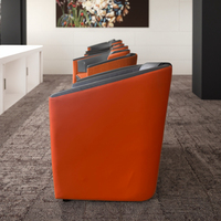 Chaise en cuir mobile polyvalente pour les hôtels et les invités-Logo personnalisable, meubles de chaise de client de haut confort pouvant être personnalisés