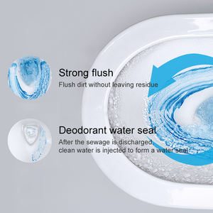 Gros salle de bains <span class=keywords><strong>en</strong></span> céramique sans monture lavage à grande eau murales cuvette des toilettes - Product Image 5