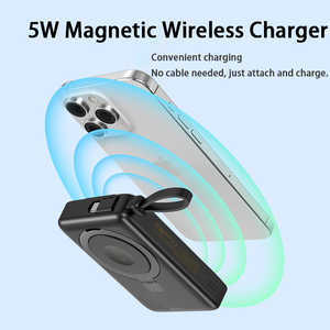 Cargador Inalámbrico Magnético 2 en 1 de 10000 mAh con PD/QC35W, Cable Integrado, Carga Súper Rápida para Múltiples Dispositivos, iPhone y Relojes - Product Image 2