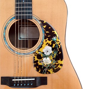גבוהה-כיתה עממי גיטרה Pickguard פיק משמר עם דקורטיבי פרח דפוס עבור 40 אינץ <span class=keywords><strong>41</strong></span> אינץ אקוסטית גיטרות - Product Image 3