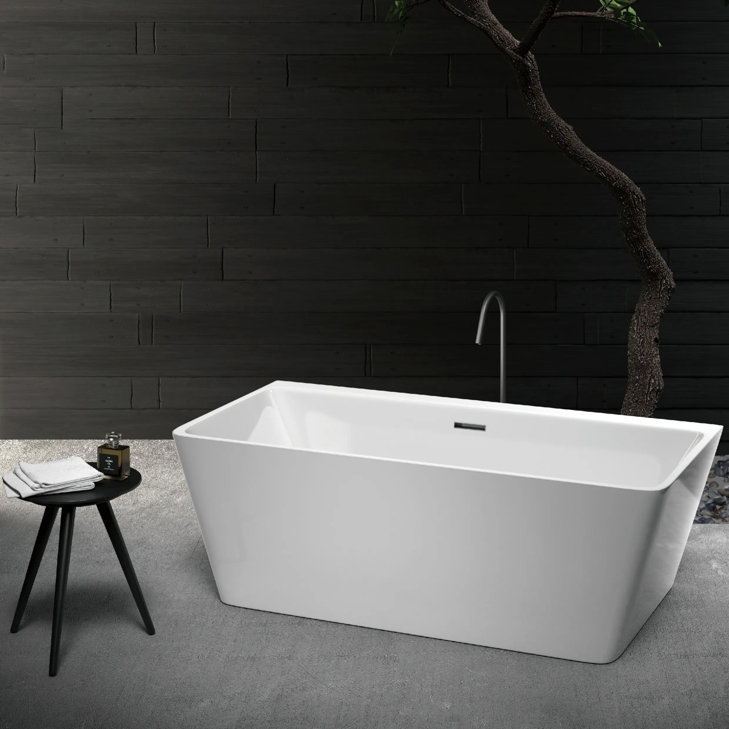 15YRS OEM/ODM Experience Factory Fashion Designed Acrylic Durable Freestanding White Bath Tub Whirlpool Bathtub