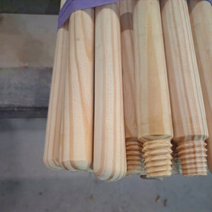 Manche de balai en bois de pin naturel de haute qualité, manche de rechange en bois pour balai domestique, serpillière, outils de nettoyage de sol, jardin - Product Image 1